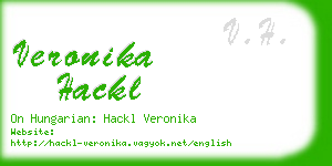 veronika hackl business card